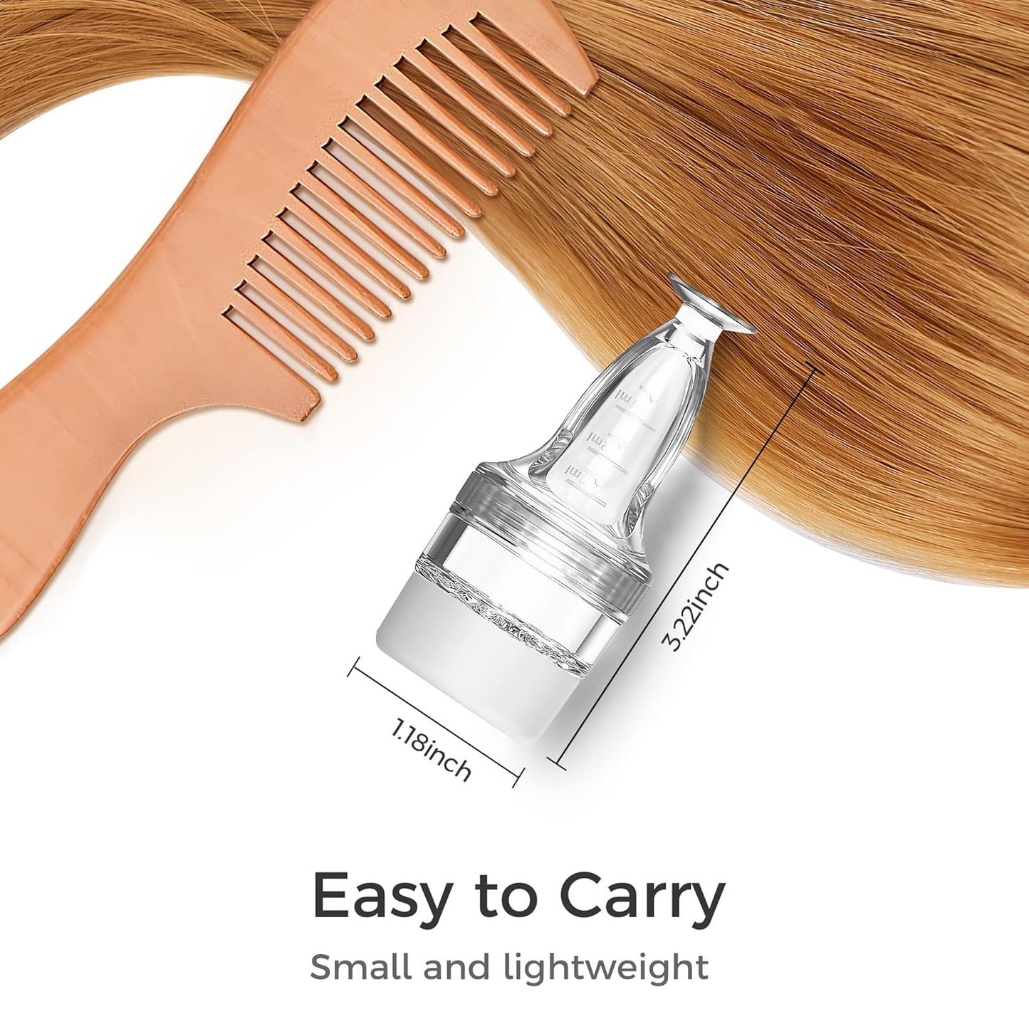 2 PCS Minoxidil Applicator, Quick Efficient Apply No Messy Hair Serum Applicator Small Minoxidil Applicator Tool, Hair Applicator Bottle Minoxidil Brush Scalp Applicator Comb Dedicated to Minoxidil