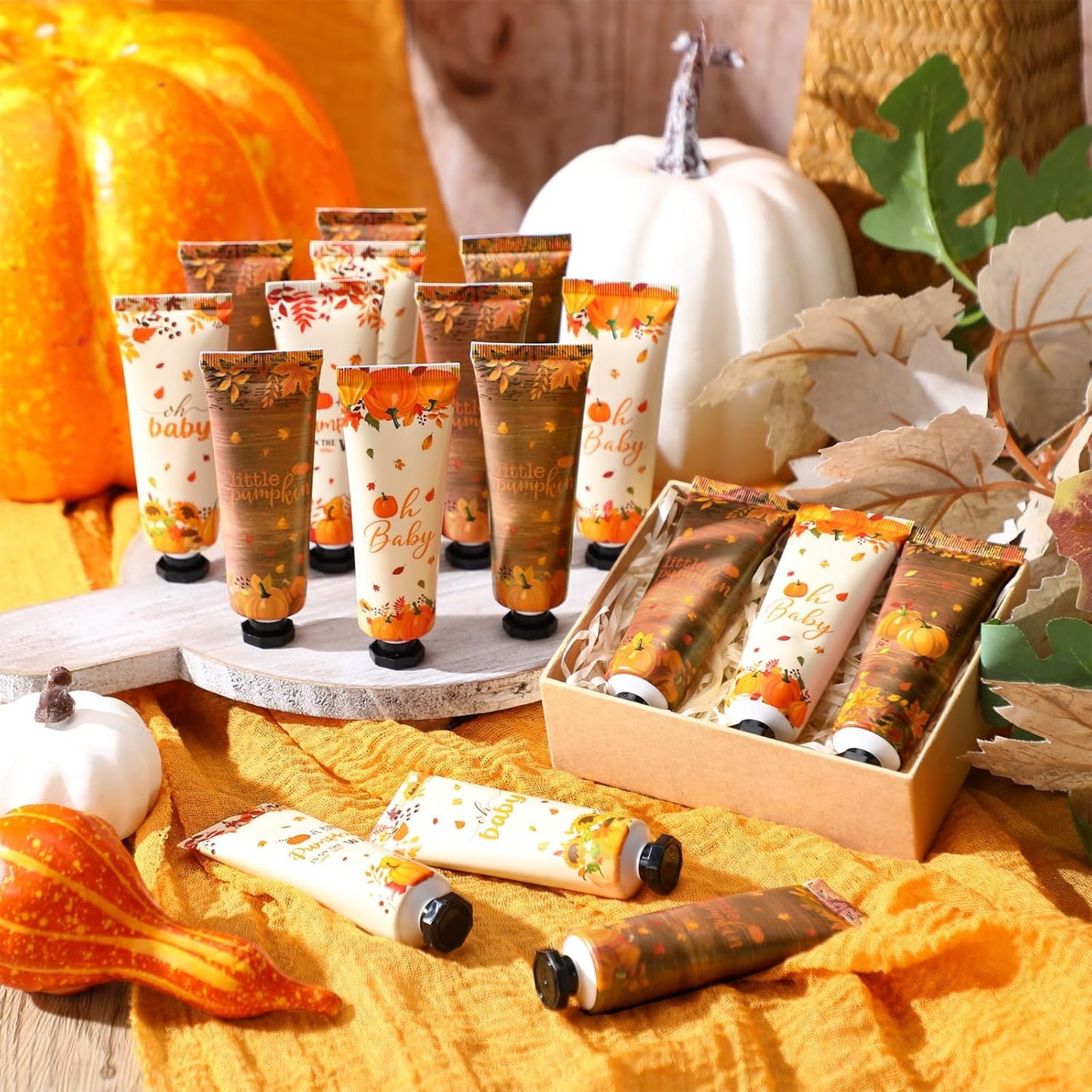 40 Pcs Fall Baby Shower Hand Cream Bulk Hand Cream Gifts a Little Pumpkin Baby Shower Party Favors for Guests Travel Size Lotion Autumn Thanksgiving Wedding Birthday Party Supplies