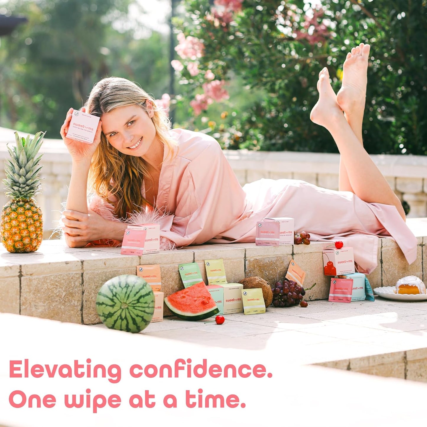 Sample Size Feminine Wipes For Women, pH Balanced Biodegradable Flavored Intimate Wipes - Pack of 24