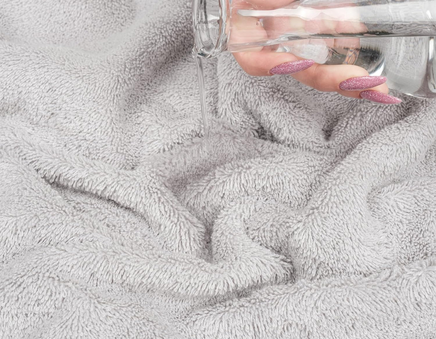 American Soft Linen Premium 3 Piece Towel Set, 1 Bath Towel 1 Hand Towel 1 Washcloth, 600 GSM 100% Cotton Turkish Towels for Bathroom, Silver Grey Towel Set