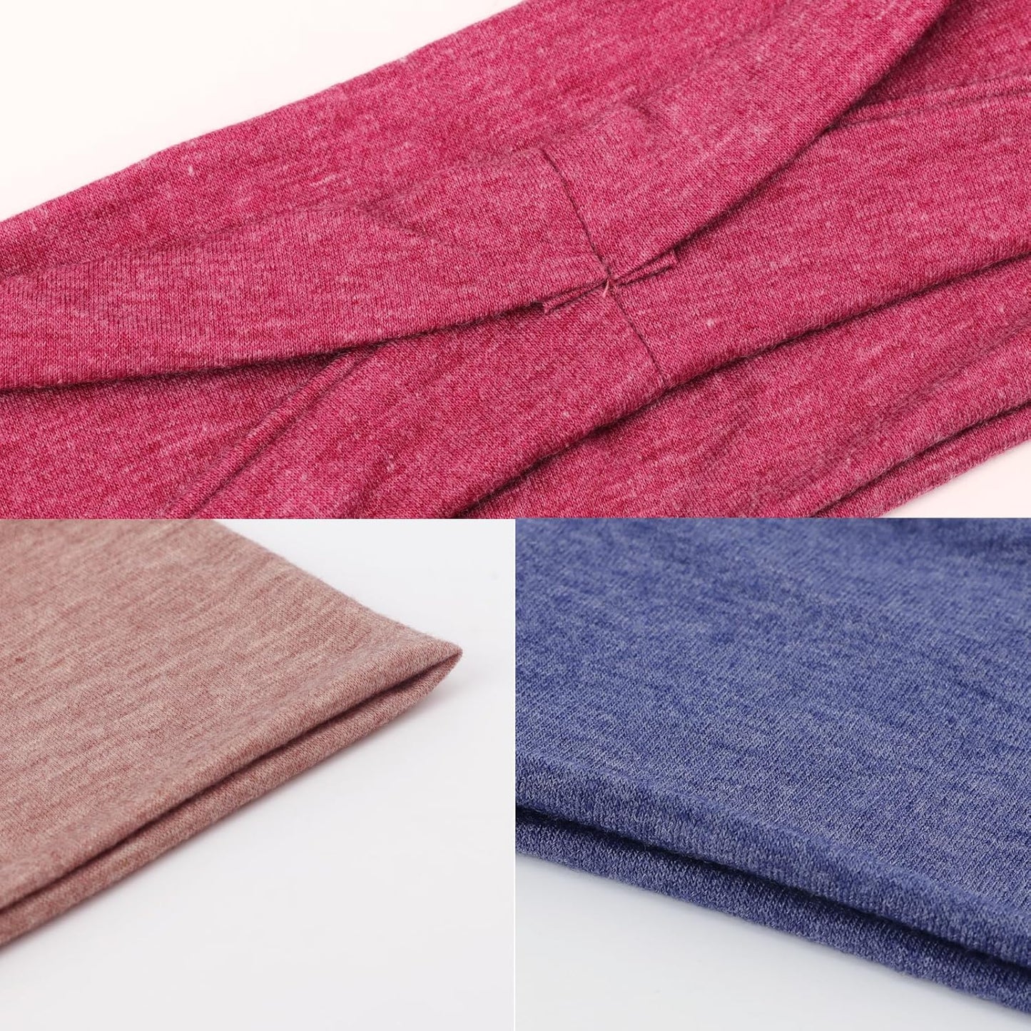 DRESHOW 6 Pack Yoga Sports Headbands for Women Elastic Non-Slip Headbands Running Workout Hair Bands