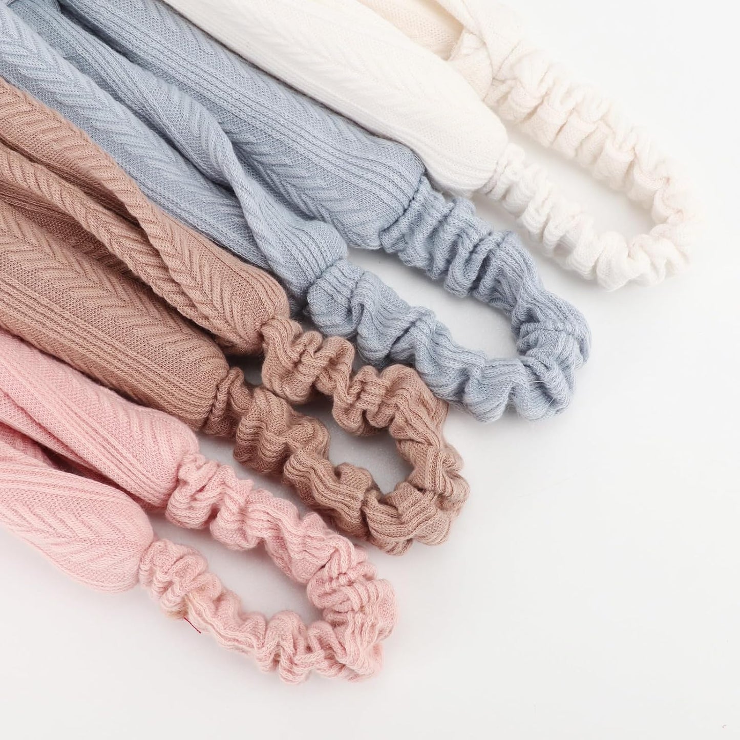 DRESHOW 8 Pack Headbands for Women Yoga Knotted Headbands Elastic Criss Cross Hair Accessories Sports Head Wrap Non Slip