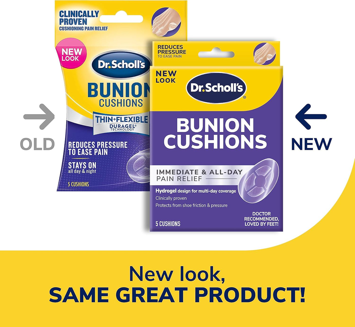Dr. Scholl's Duragel Bunion Cushion (Pack of 3, 15 Count Total)