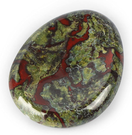 Artistone Crystal Chakra Thumb Worry Stone for Anxiety Tears Chakra Reiki Healing Crystals Pocket Palm Stones Meditation Crystal (Dragon Blood Stone)
