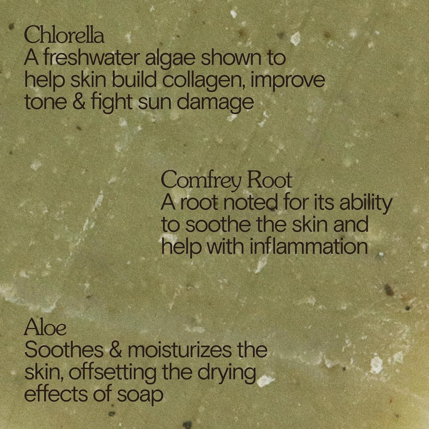 Bathing Culture, Natural Organic Soap Bar for Body, Exfoliating Bar Soap, Infused with Chlorella, Comfrey Root & Aloe, Natural, Biodegradable, Sustainable, Vegan Personal Care, 4.58 oz, 127 g