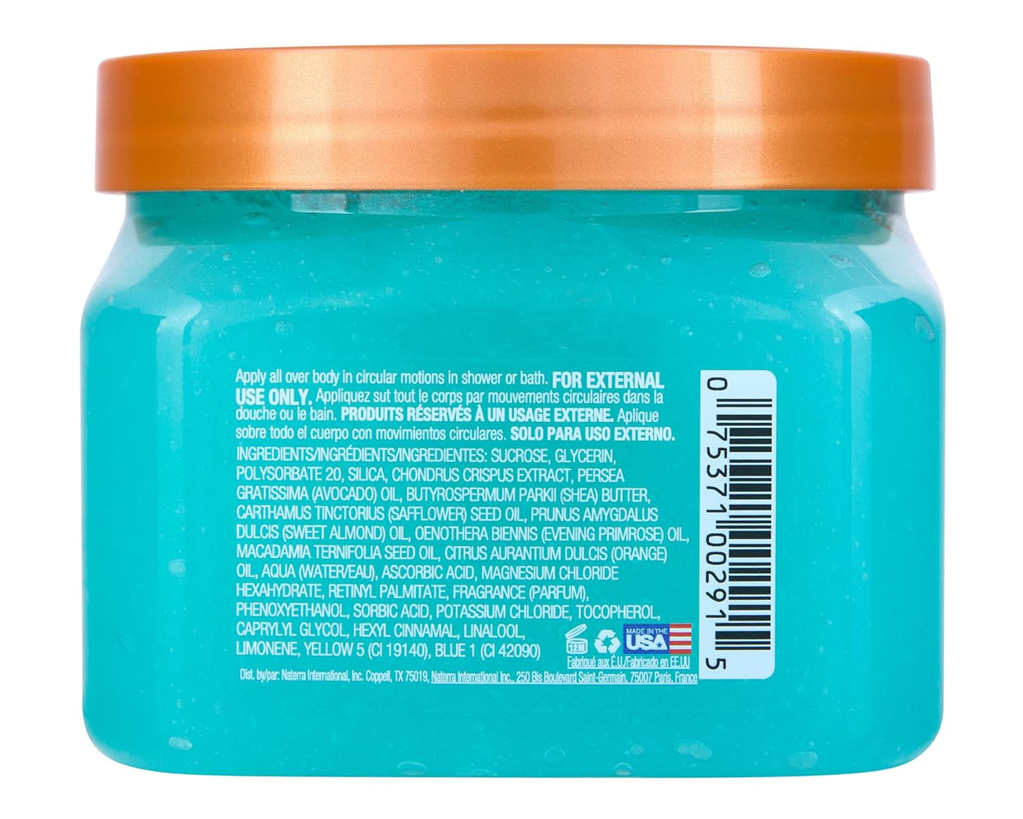 Tree Hut Blue Lagoon Shea Sugar Scrub, Exfoliating, Hydrating & Moisturizing Body Scrub with Shea Butter & Nourishing Essential Oils, Smooth & Soften Skin, 18 oz