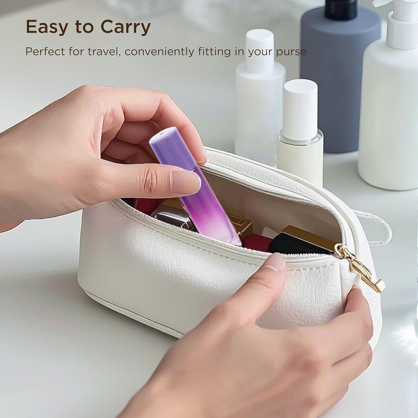 Essential Oil Roller Bottles, 10ml Thick Glass Perfume Roller Bottles with Funnel Opener and Dropper Colored Glass Empty Bottles with Stainless Steel Roller Balls (Purple, 4 Pack)