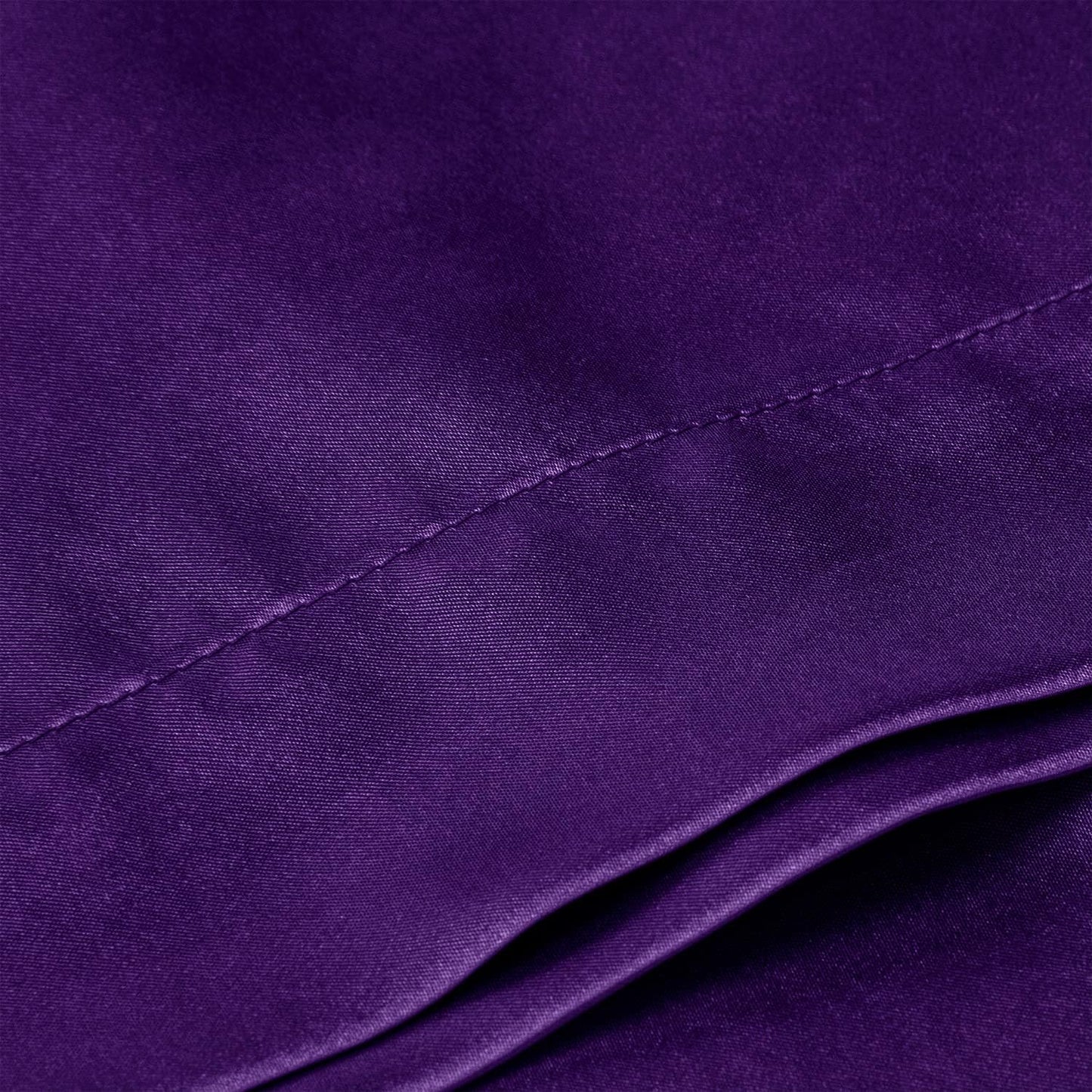 BEDELITE Satin Body Pillow Cover, Super Soft and Cooling Body Pillow Pillowcase for Hair and Skin, Breathable Silky Full Long Pillowcase Cover(20"x54", Plum Purple)