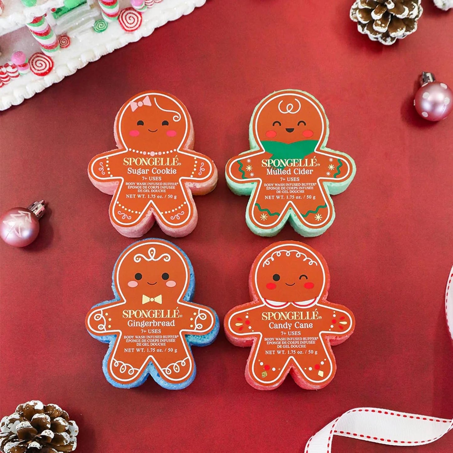 Spongelle Holiday Gingerbread Assorted Pack