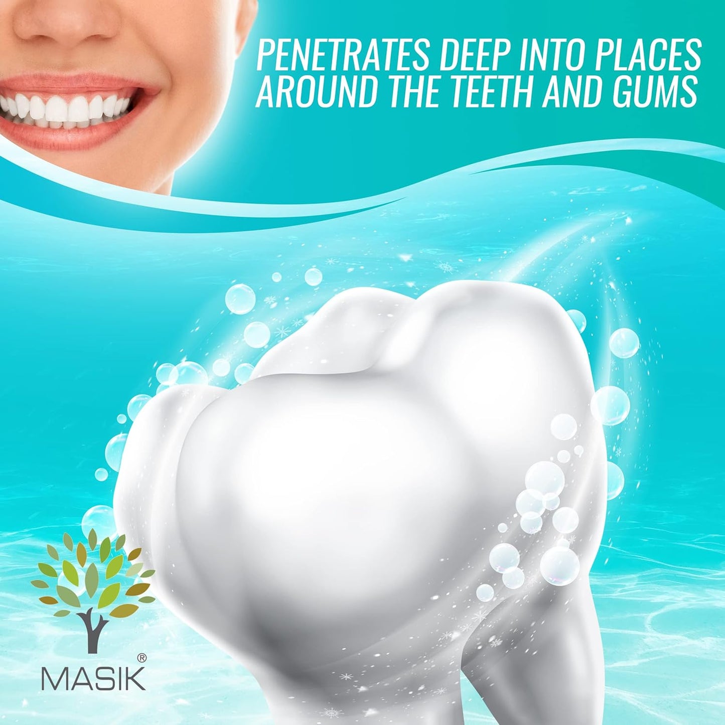 Masik Natural Lemon Grass Toothpaste – Whitening & Sensitive Teeth | Dead Sea Salt | Stain & Plaque Remover | Bleeding Gums & Canker Sore Care | Fluoride & SLS-Free | Non-Foaming | Made in Israel