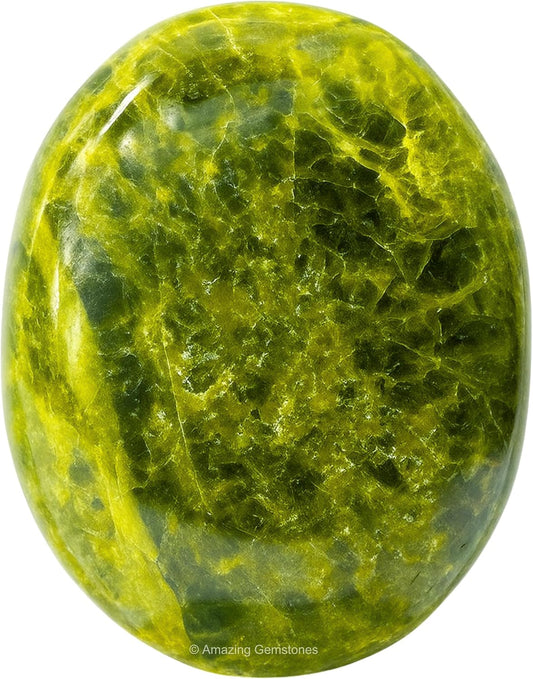 Amazing Gemstone Green Tourmaline in Matrix Crystals and Healing Stones - Large Palm Stone Crystals Piedra - Crystal for Good Luck,Positivity,Meditation - Unique Stocking Stuffers and Birthday Gifts