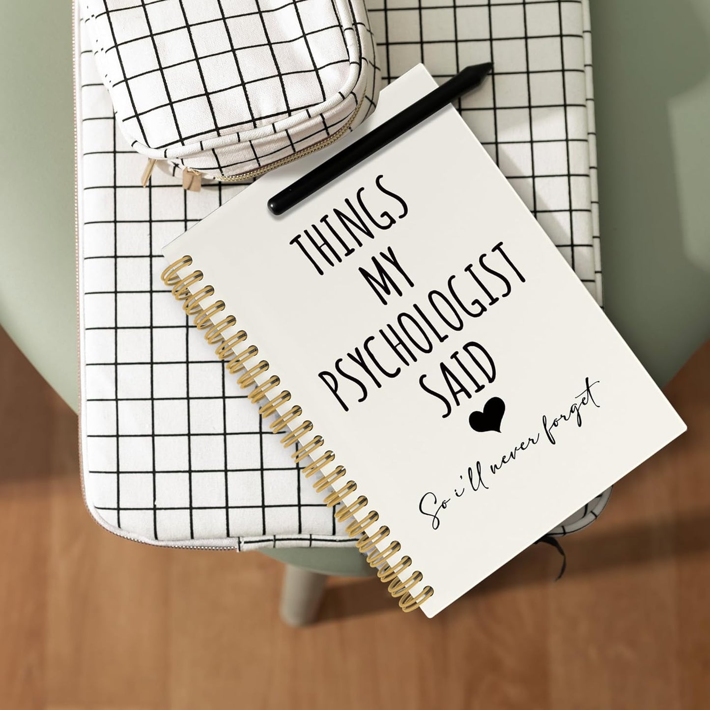 CUANFDDSF Psychology Gifts Notebook, Mental Health Therapy Journal Notebooks for Women, Psychologist Gifts for Women,Writing Pads， Mental Health Therapist Hardcover Spiral Notebook 5.5x8.3 Inch