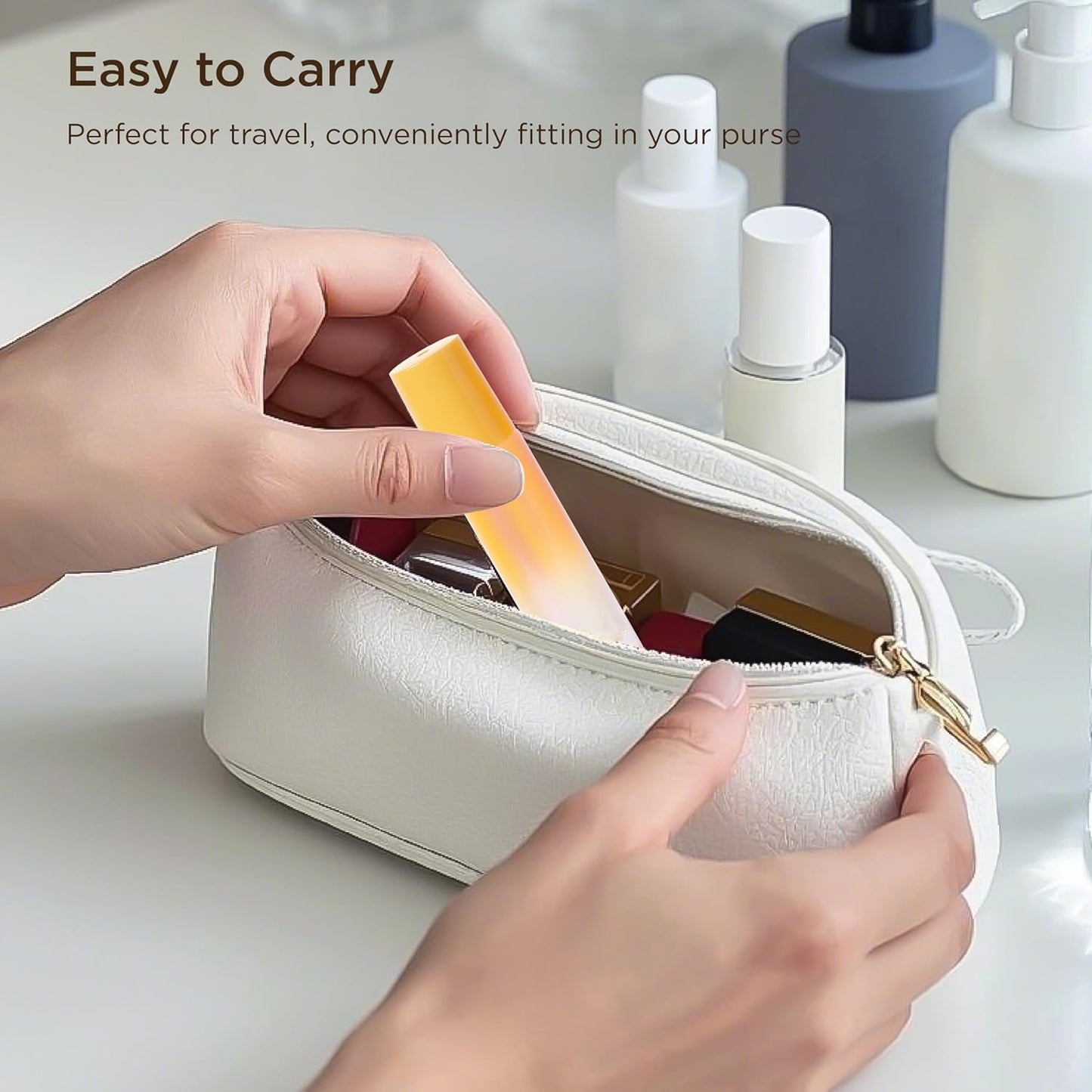 Essential Oil Roller Bottles, 10ml Thick Glass Perfume Roller Bottles with Funnel Opener and Dropper Colored Glass Empty Bottles with Stainless Steel Roller Balls (Orange, 12 Pack)