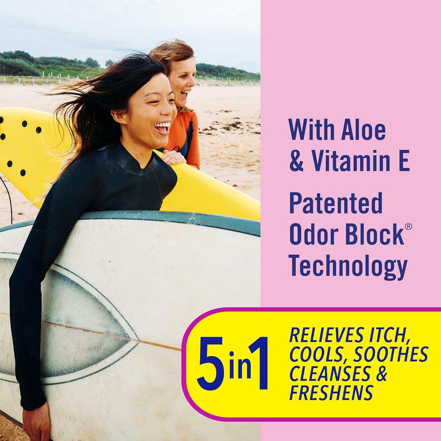 Vagisil Wipes, Anti-Itch Medicated Feminine Vaginal Wipes, Maximum Strength, Instant Relief, 20 Wipes (Pack of 3)