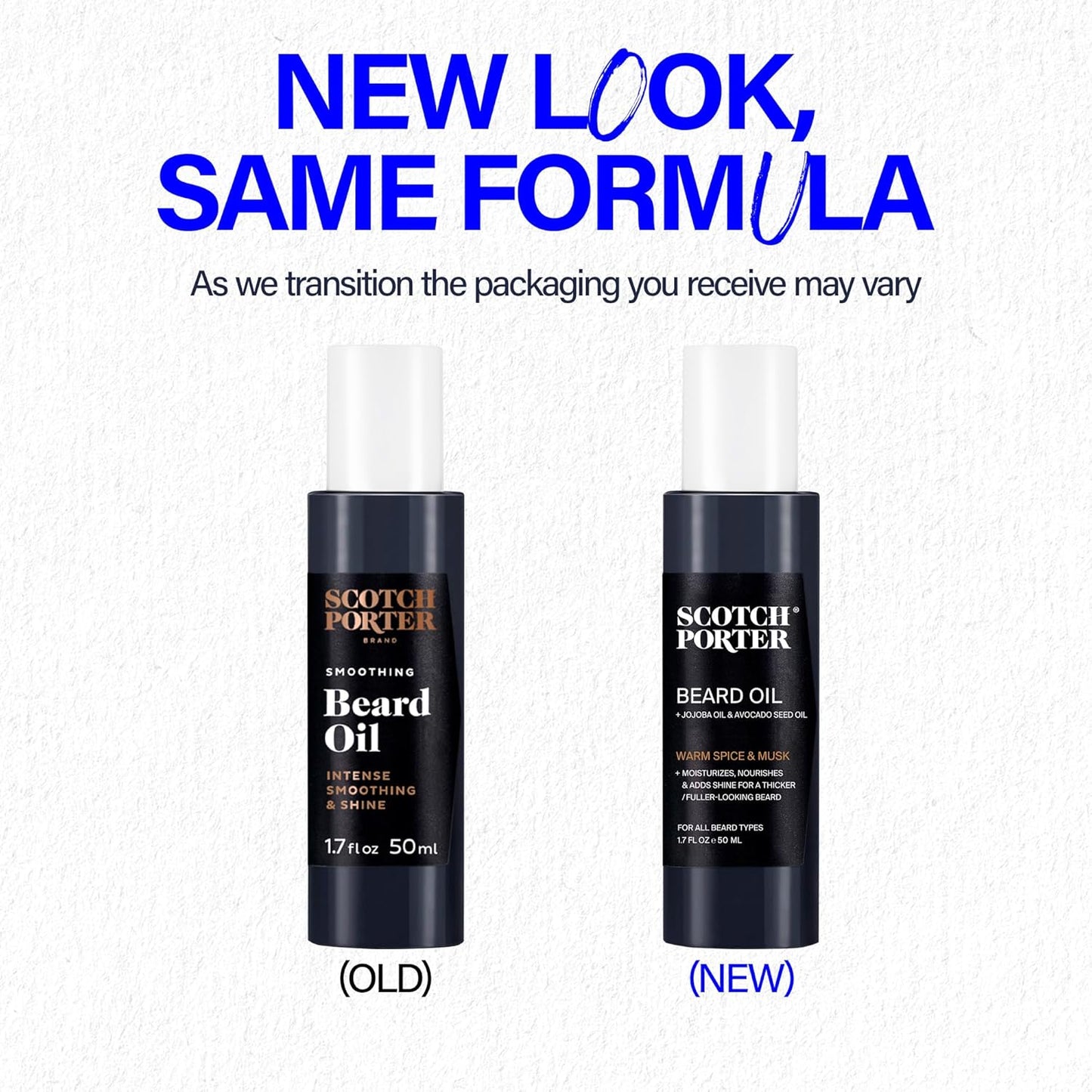 Scotch Porter Smoothing Beard Oil – Nourishing Oil Seals in Moisture & Smooths Flyaways for a Frizz-Free, Fuller/Healthier-Looking Beard with All-Day Shine – Original Scent, 1.7 oz. Bottle