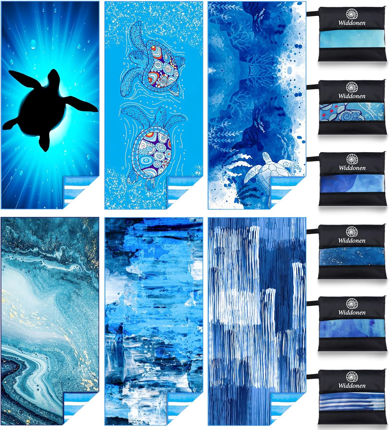 Lightweight Thin Microfiber Beach Towel Sand Free Quick Dry Absorbent Compact Soft Pool Swim Travel Towels Extra Large Oversized Beach Accessories Packable Essentials Stuff Gifts for Adult