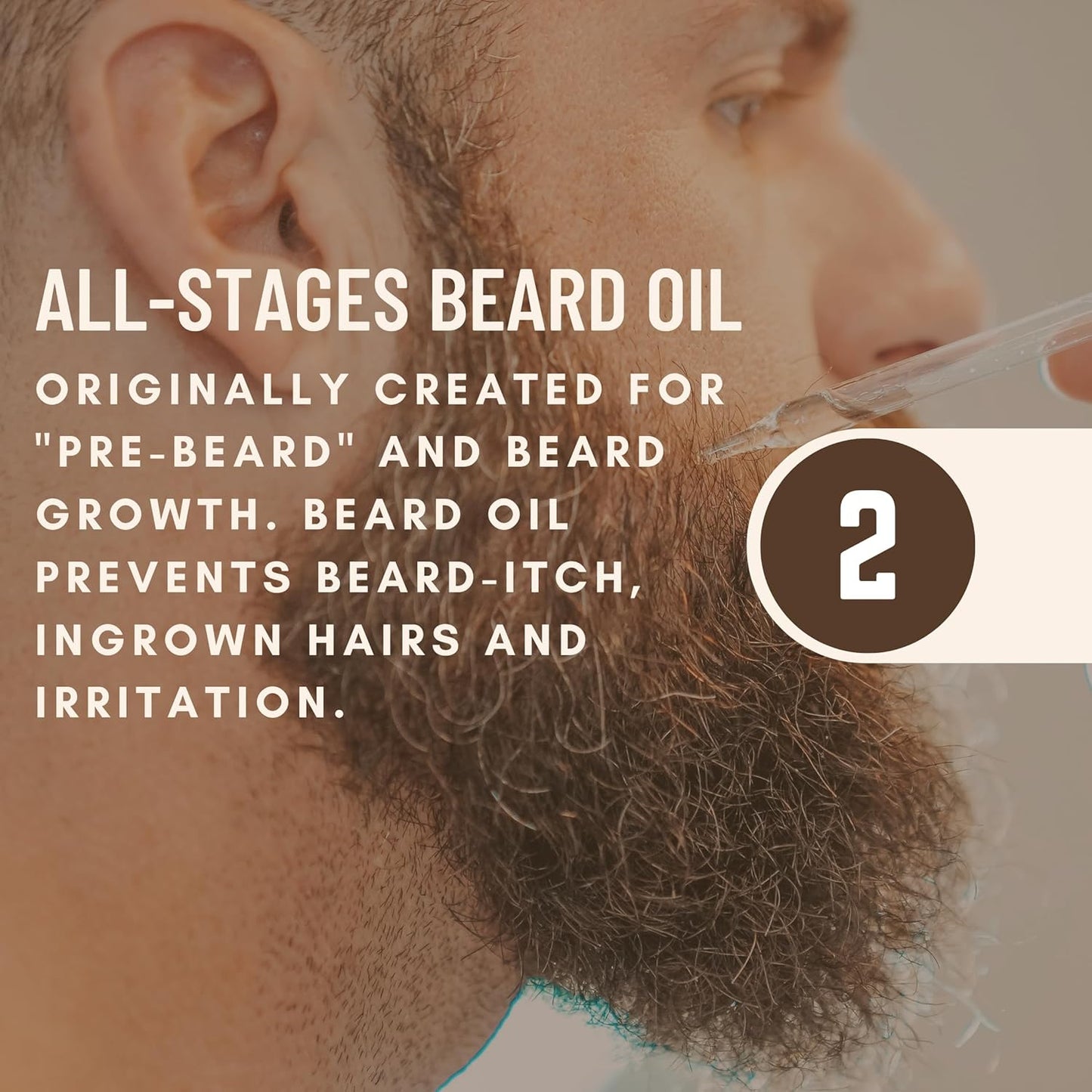 Johnny Slicks Organic Beard Oil | Moisturizes, Reduces Dry Skin & Itch | US Made, Veteran Owned (Chemical-free w/Tea Tree, Jojoba, Coconut & Argan), Original