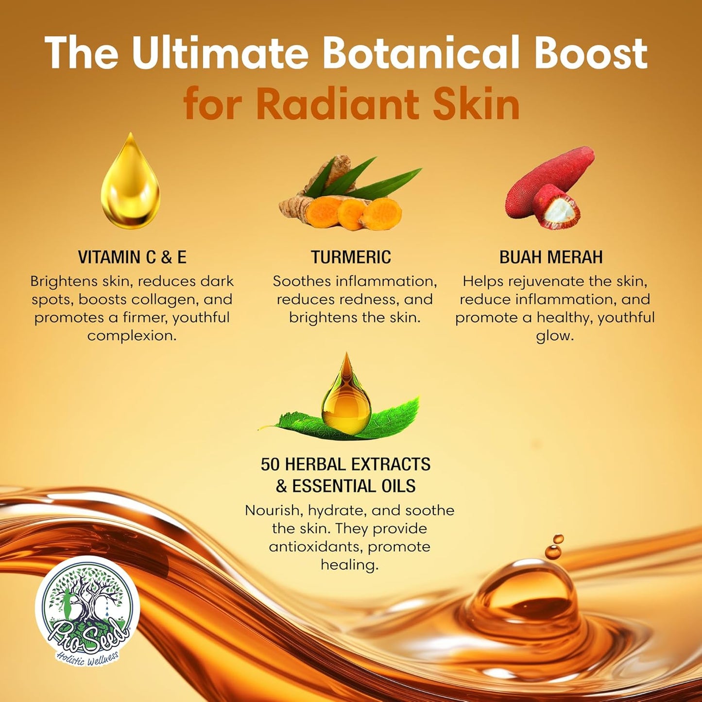 LETHE Vegan Botanical Face Serum – Vitamin C & 50 Natural Extracts & Essential Oils – Improves Skin Tone, Firmness & Smoothness – Natural Skincare for Dark Spots & Uneven Skin Tone – 1oz