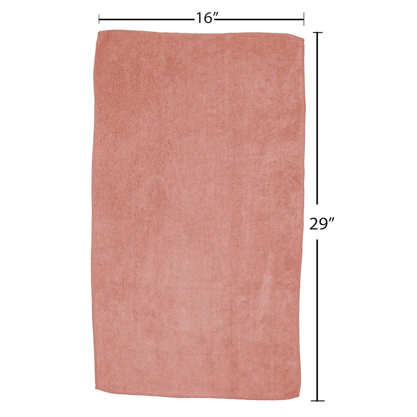 Fromm Softees Microfiber Towels for Hair Salon, Barber, Spa, Gym, Hair Wrap for Drying Curly, Long, Wavy Hair, Terracotta, 16 x 29 Inches, 10 Pack