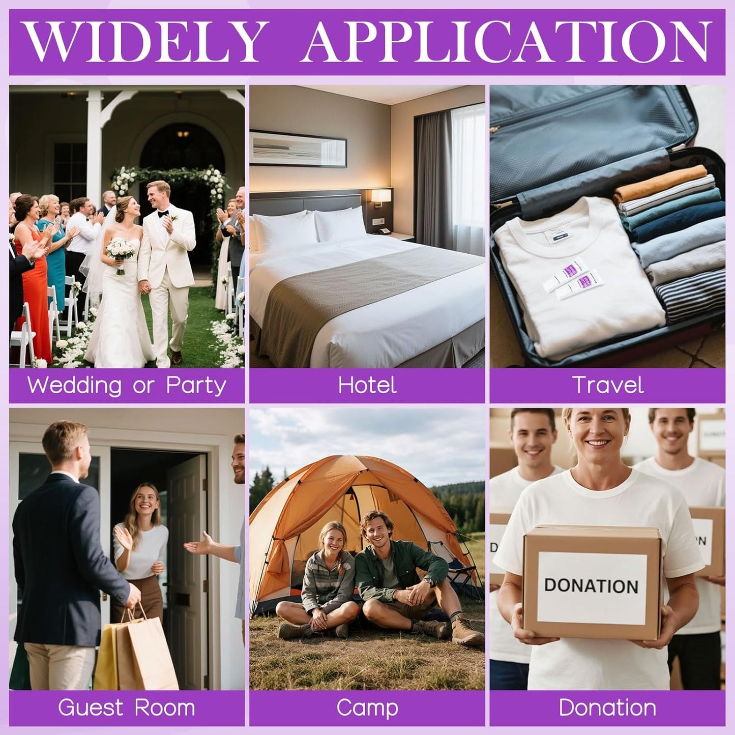 Travel Size Body Lotion Bulk Pack of 100,Individually Wrapped Small Size Hotel Body Lotion Supplies 30ml/1 fl oz Portable Toiletries Amenities Bulk for Guests,Travel,Homeless,Charity