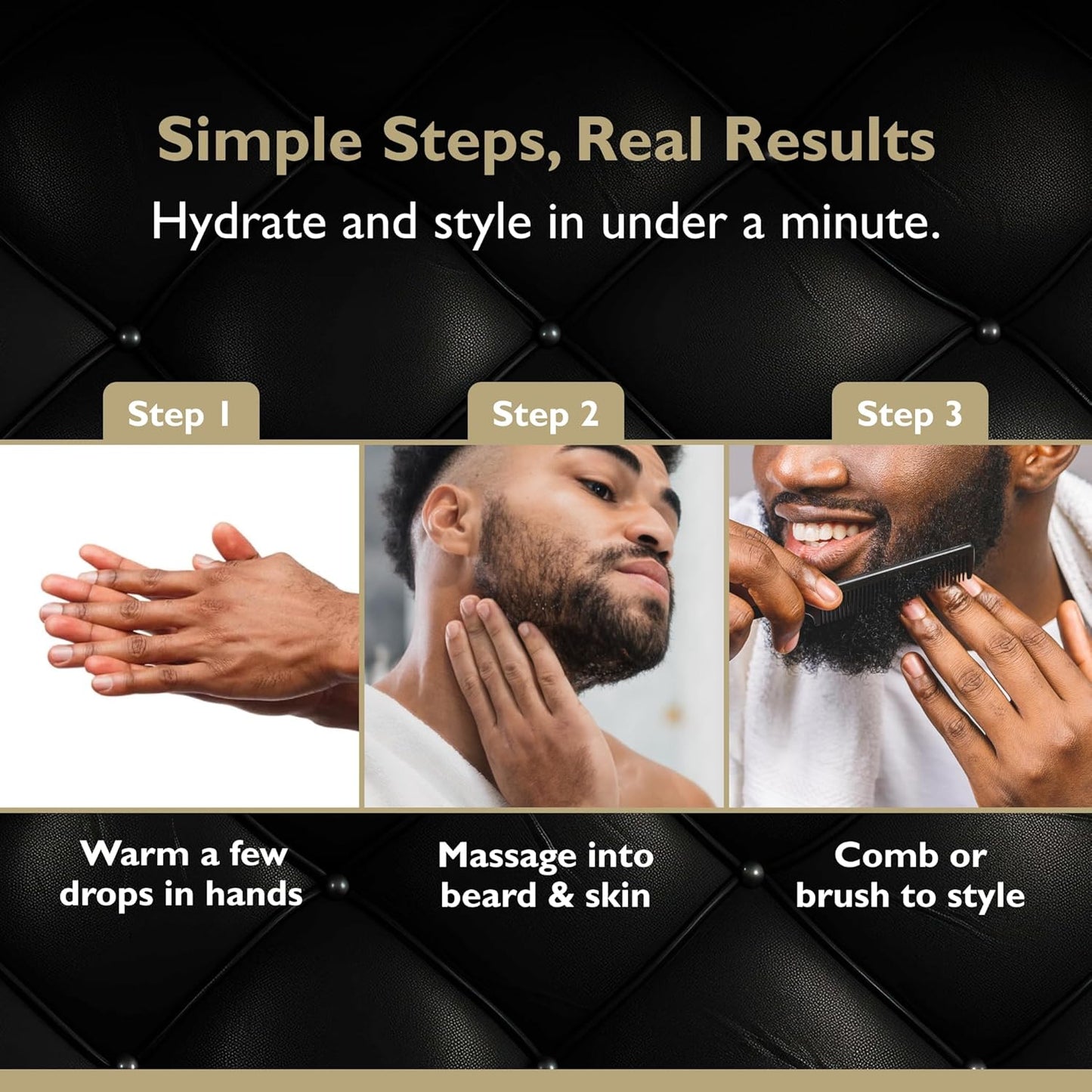 Beard Oil | Hydrating and Conditioning Formula with Sweet Almond & Argan Oils | 2 oz (Obsidian Cardamom)