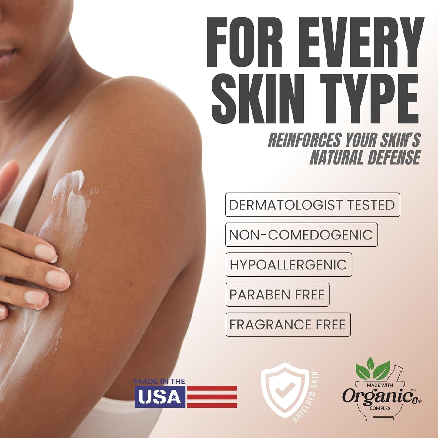 Alozera Vitamin C Body Lotion with Ceramides & Stem Cells, Anti-Aging Moisturizer Cream for Noticeably Youthful, Even Skin Tone, Lightweight, Fragrance-Free, 16.9 oz