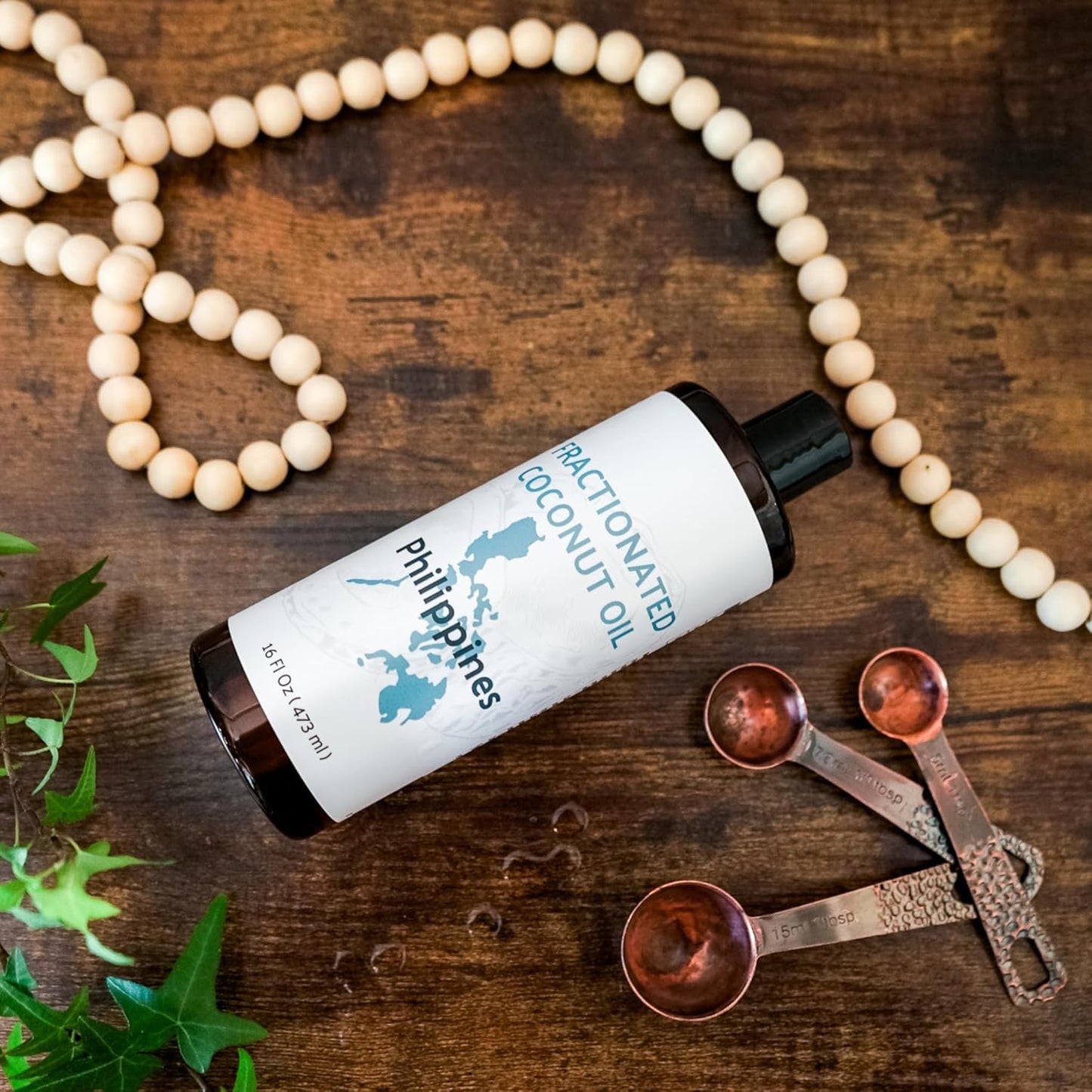 Fractionated Coconut Oil - Sourced Directly from our Farm Partner in the Philippines - Carrier Oil for Diluting Essential Oils, Body, Hair, and Skin Moisturizer - (32oz)