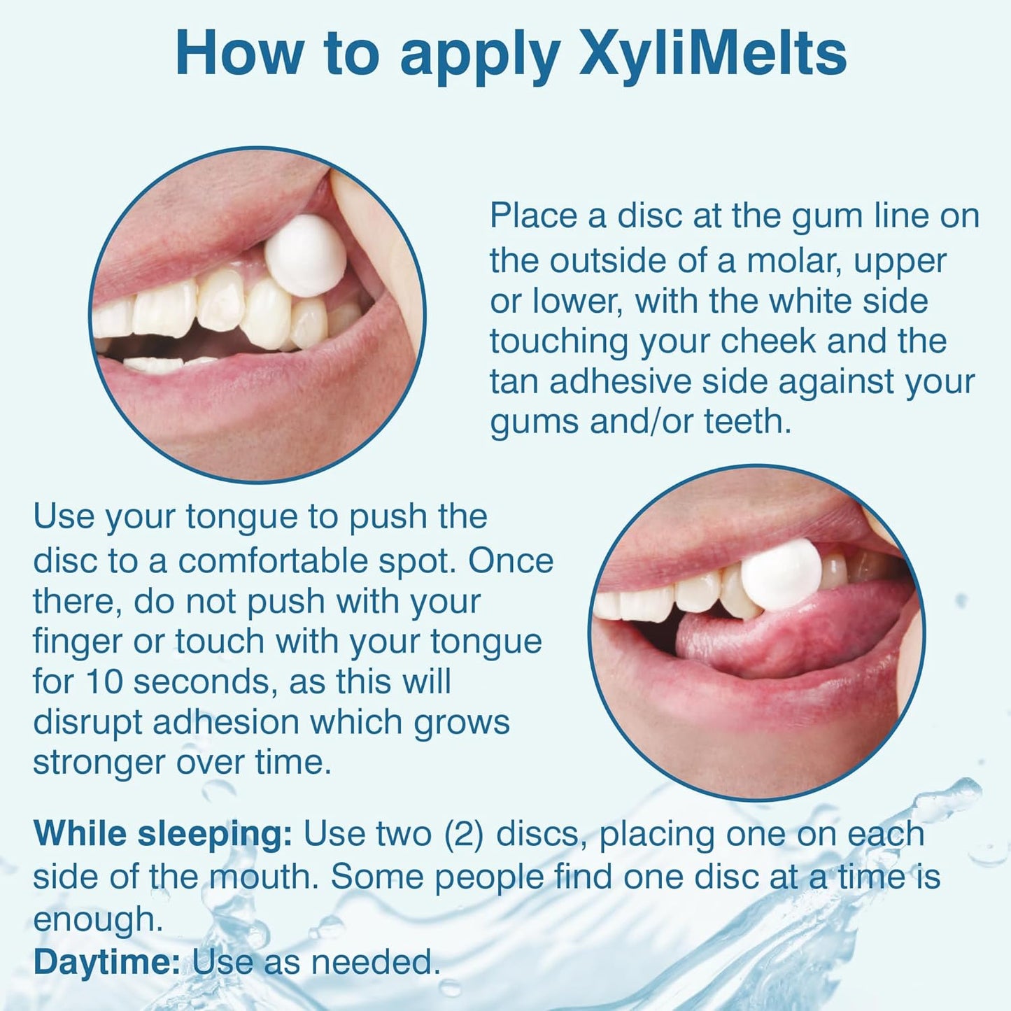 Oracoat XyliMelts for Dry Mouth Night Time or Day - Moisturizing Dry Mouth Adhering Discs, Sugar Free with Xylitol, 230 Count, Mint Flavor, 8-Hour Relief
