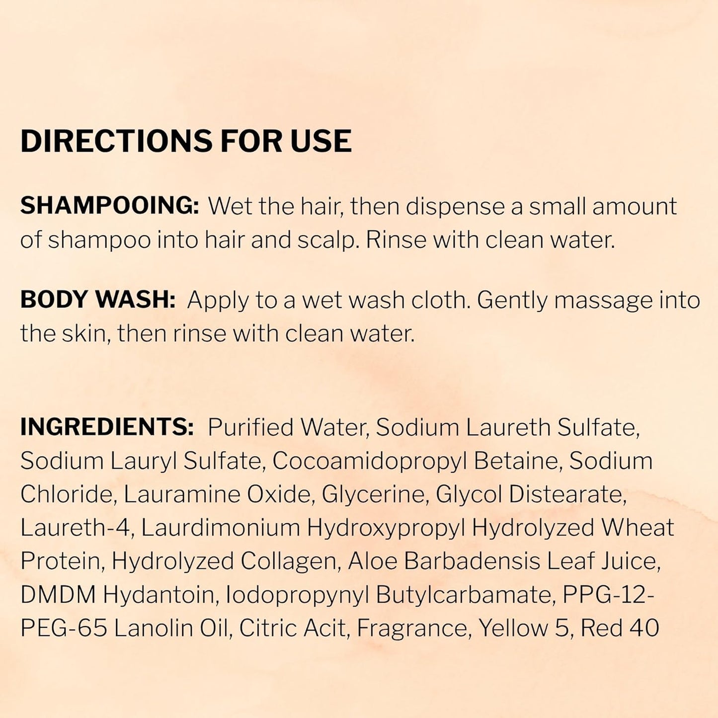 McKesson Body Wash and Shampoo - 1  Gallon Bulk Refill Full Body Wash with Aloe, Apricot Scent - Sensitive Skin & Hair 2‑in‑1