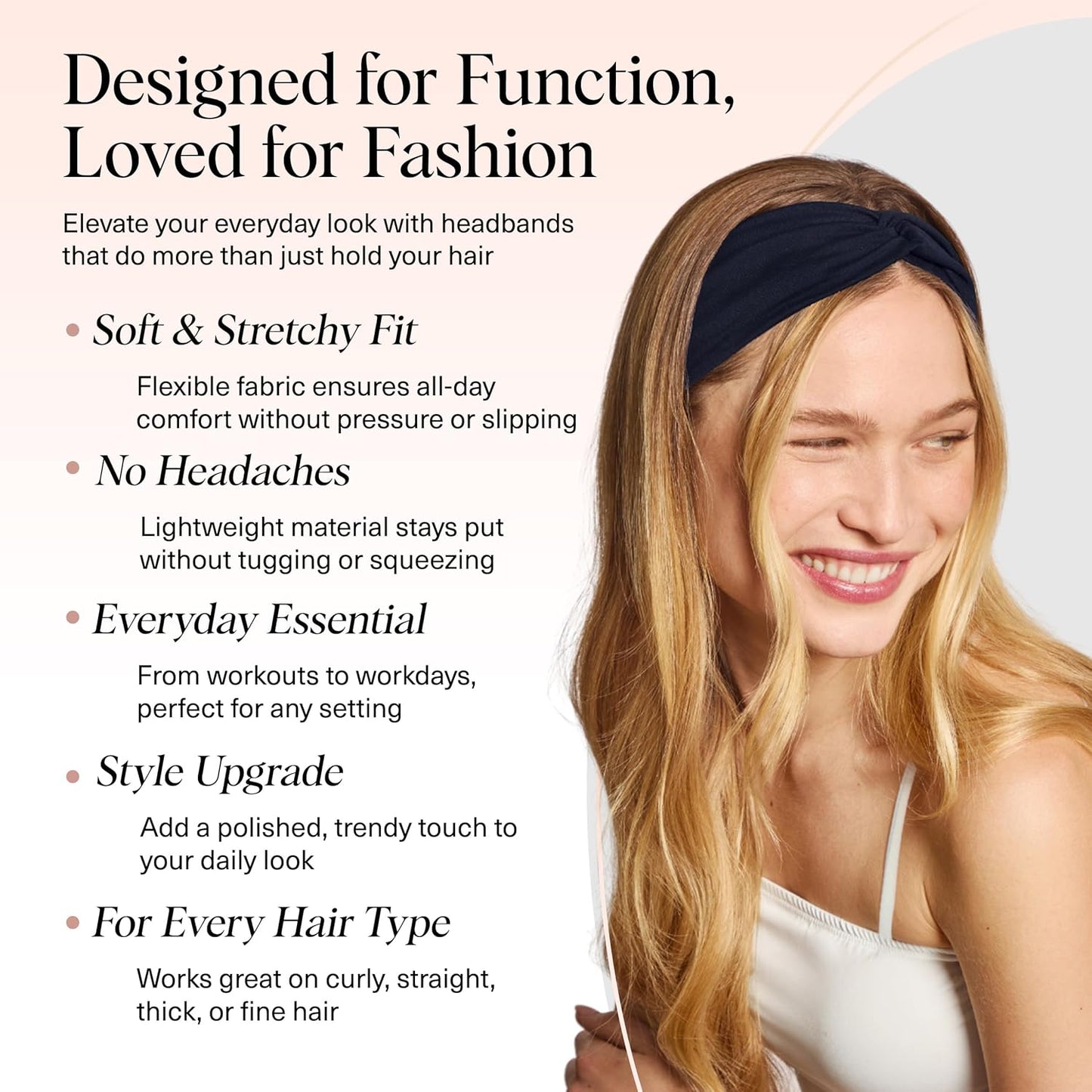 Kitsch Wide Headbands for Women - Fashion Sports Headband for Workout, Yoga, Gym, Running, Exercise | Stretchy Head Bands| Hair Accessories | Ideal Gifts for Women - Garden Bouquet, 2pcs