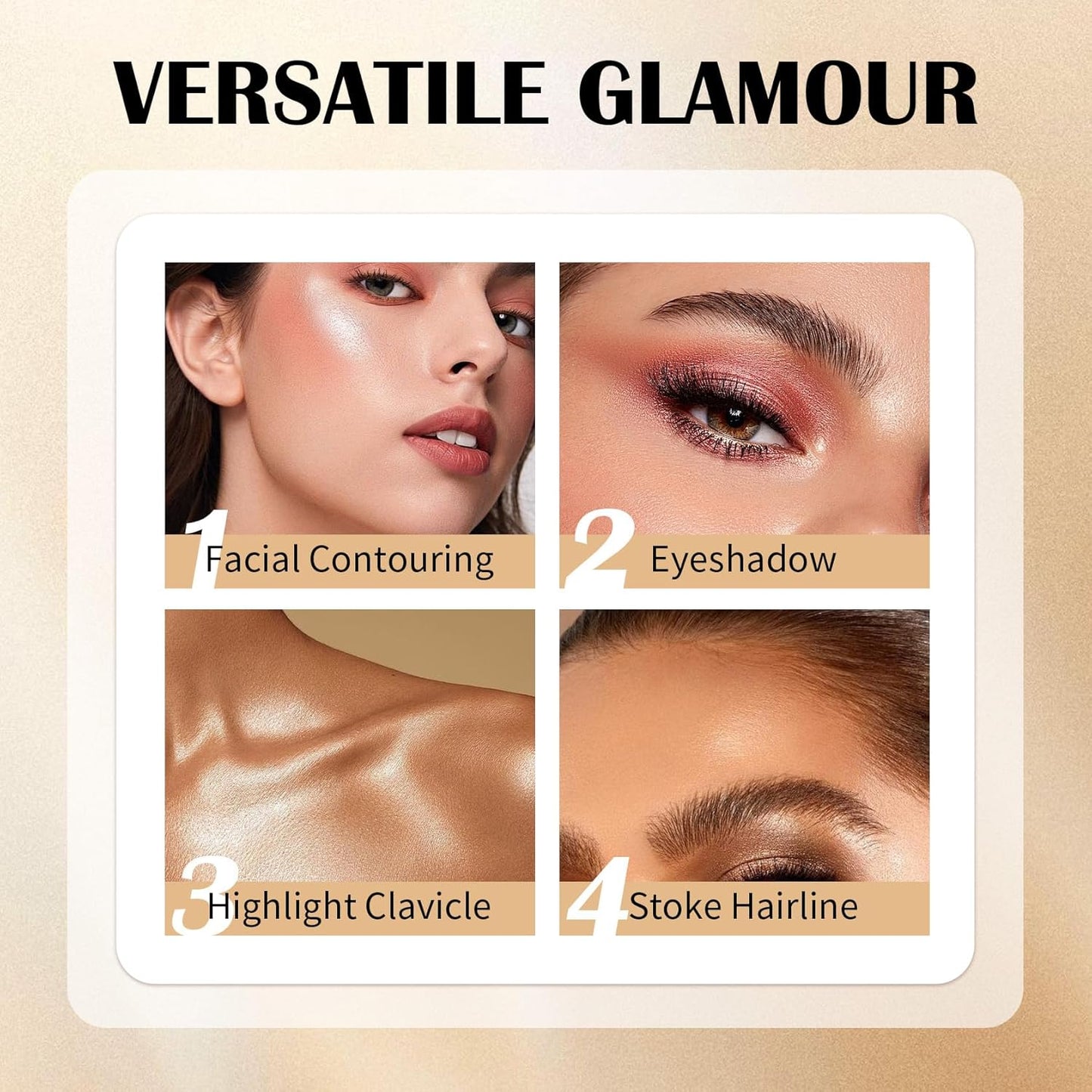 6 Colors Cream Contour Stick Set,Double-ended Cream Bronzer Stick,Highlighter Stick,Blush Stick,Professional Highlighter Makeup Contour Kit,Easy to Sculp Contorno Maquillaje（Set A）