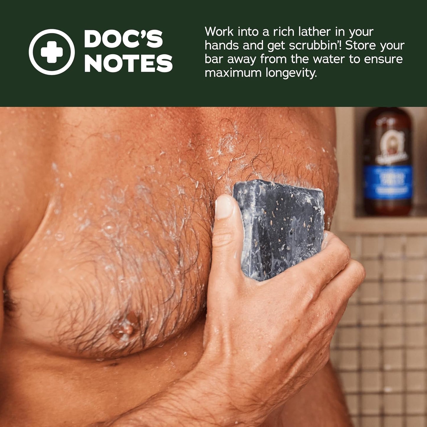 Dr. Squatch Natural Bar Soap for Men - Cold Process Soap with No Harsh Chemicals - Pine Tar, Cedar Citrus & Cool Fresh Aloe (5 oz, 3-Pack)