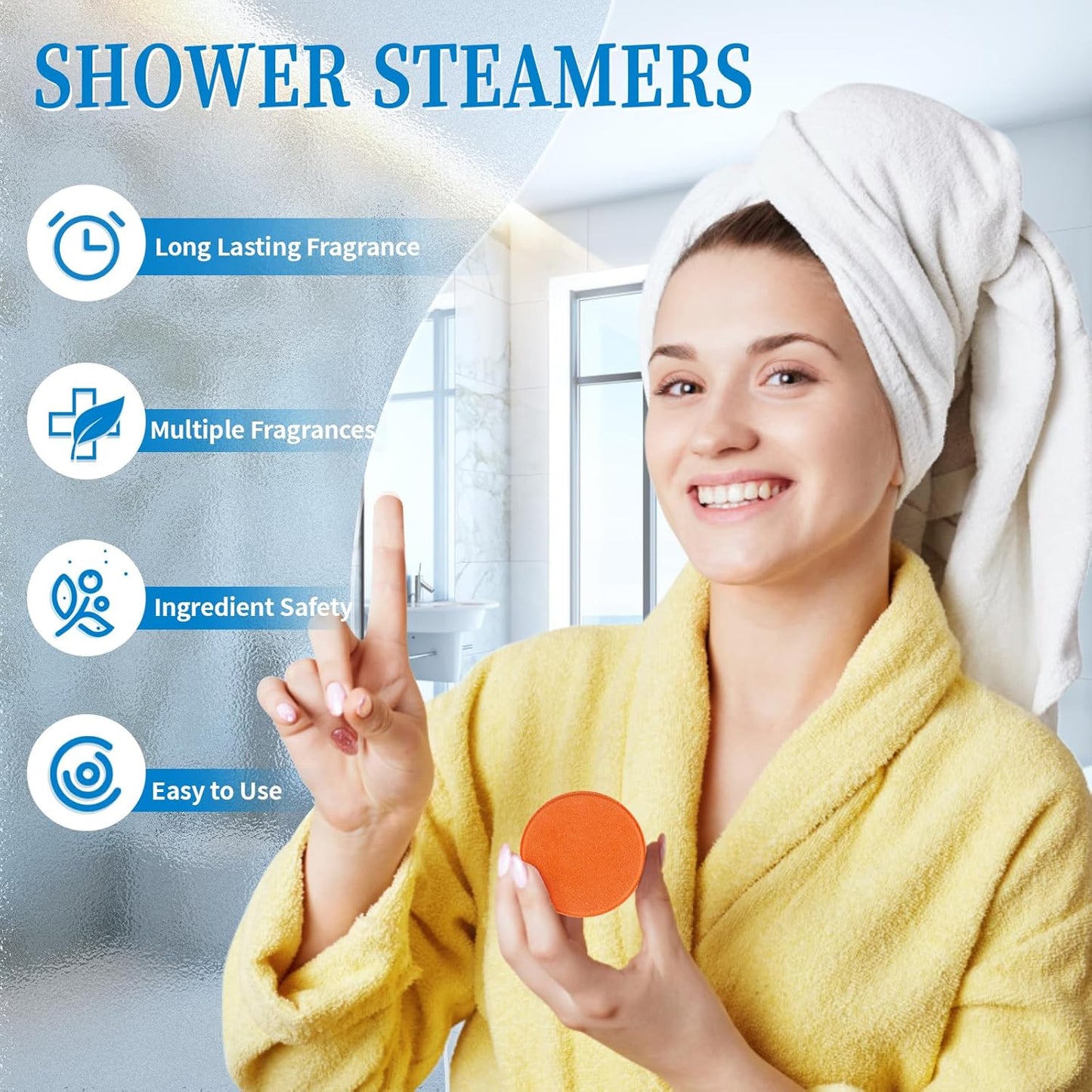 18-Pack Shower Steamers Aromatherapy, Shower Bath Bombs with Individually Wrapped, Variety Shower Tablets, Mothers Day Presents for Mom, Birthday Presents for Women