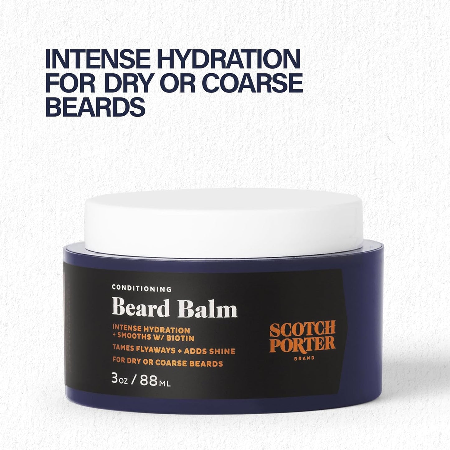 Scotch Porter Conditioning Beard Balm & Moisturizing Beard Wash Bundle – Smooth, Shape, Moisturize & Cleanse while Encouraging Growth for Fuller/Healthier-Looking Facial Hair – Two Pack