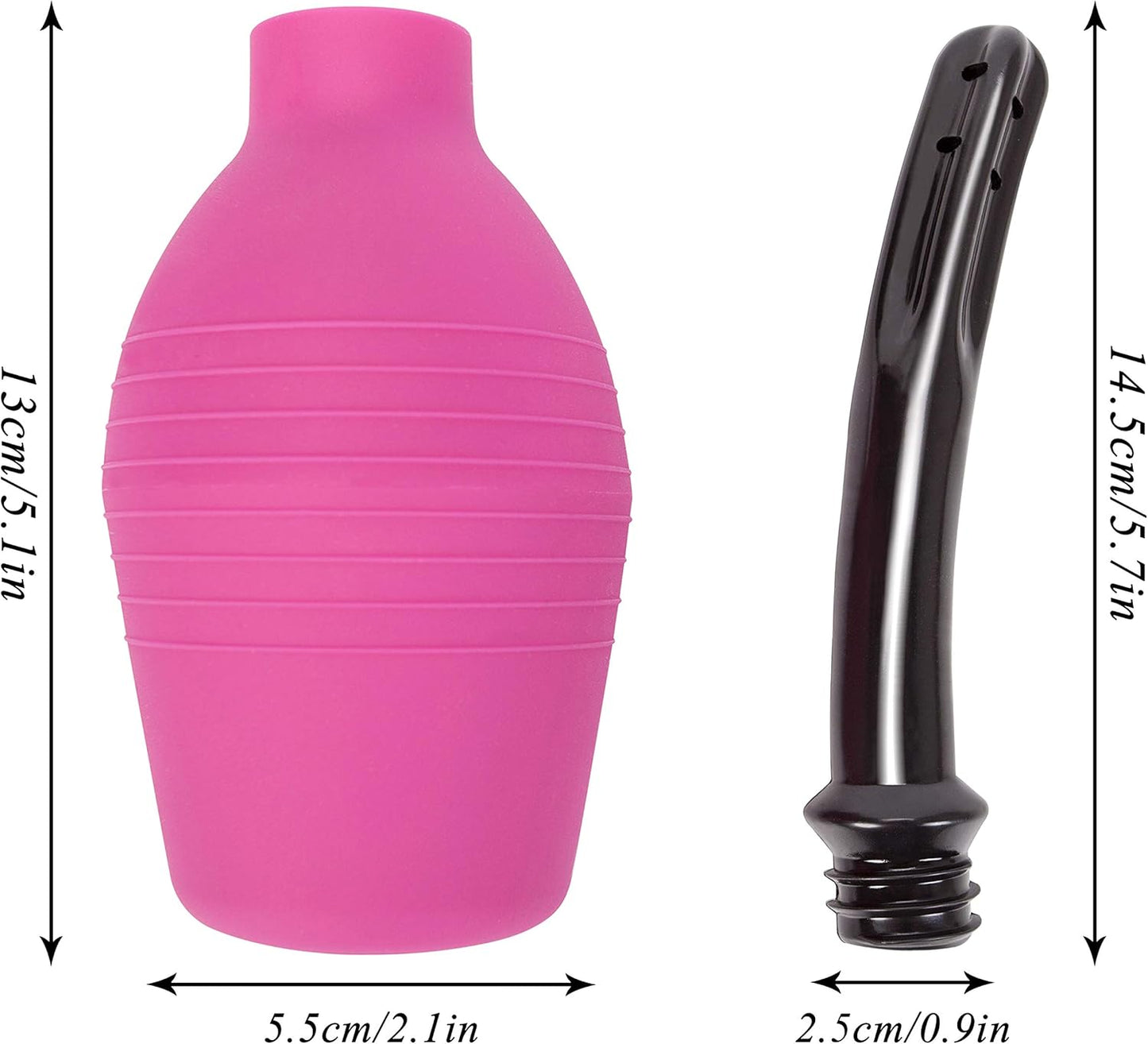 Enema Bulb for Men or Women - Douche Cleaner - 310 ml Capacity (Purple Color)