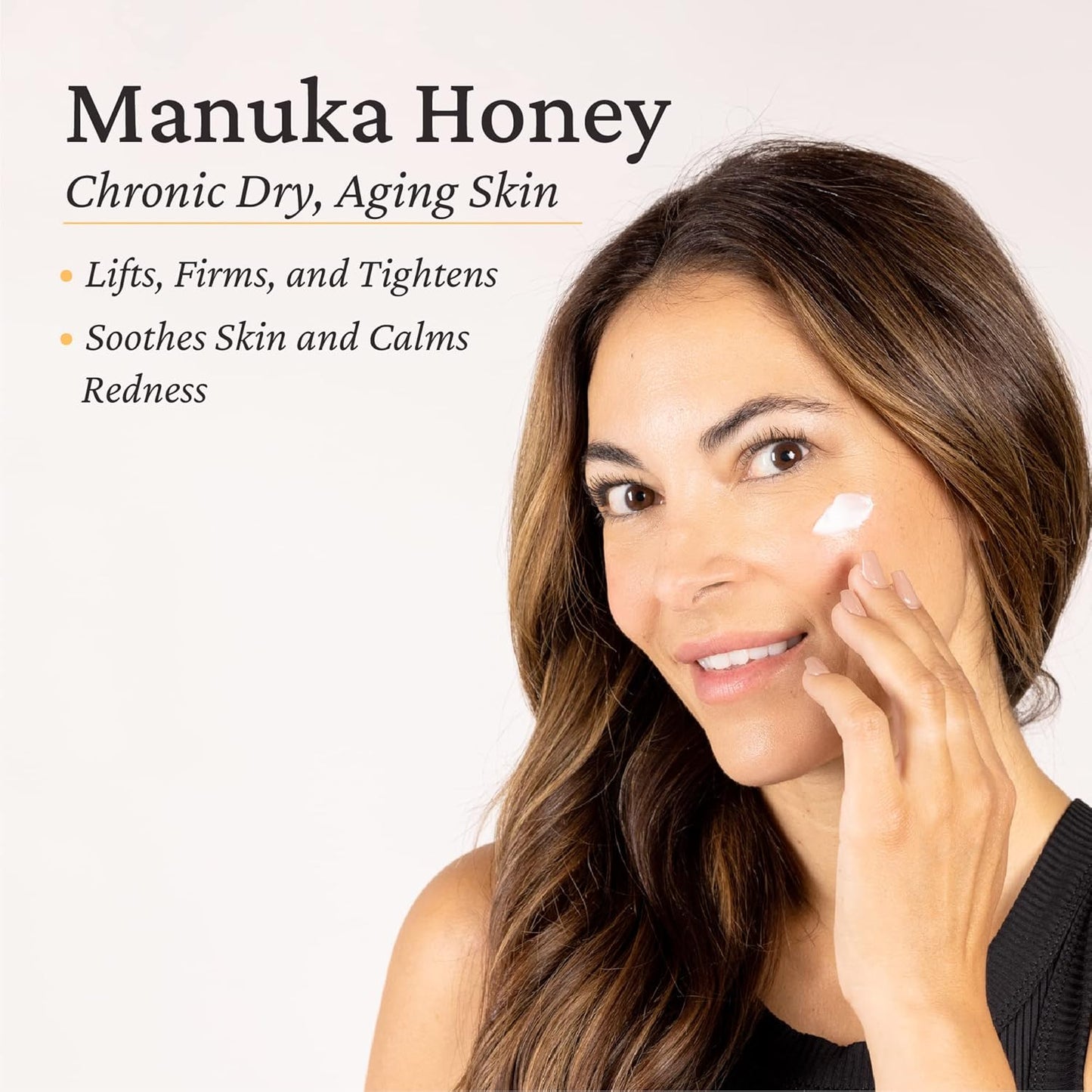 Elastalift Manuka Honey Cream Face Moisturizer & Body Butter Lotion For Dry Skin | Firming & Hydrating Miracle Balm Skin Care Moisturizing Lotion For Women, Wrinkles, & Sun Damaged Skin, 15 Fl Oz