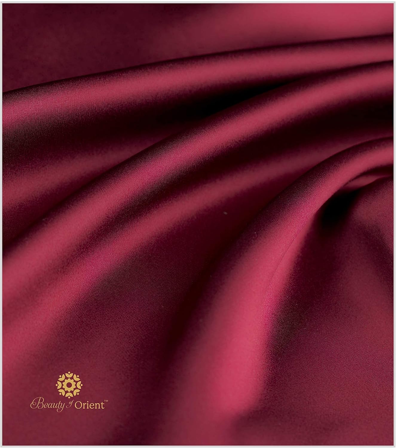 19 Momme Premium Mulberry Silk Pillowcase for Hair and Skin | Handcrafted Hypoallergenic & Anti-Acne 100% Silk Pillow Cases with Zipper | Queen - 20" x 30", Red Velvet