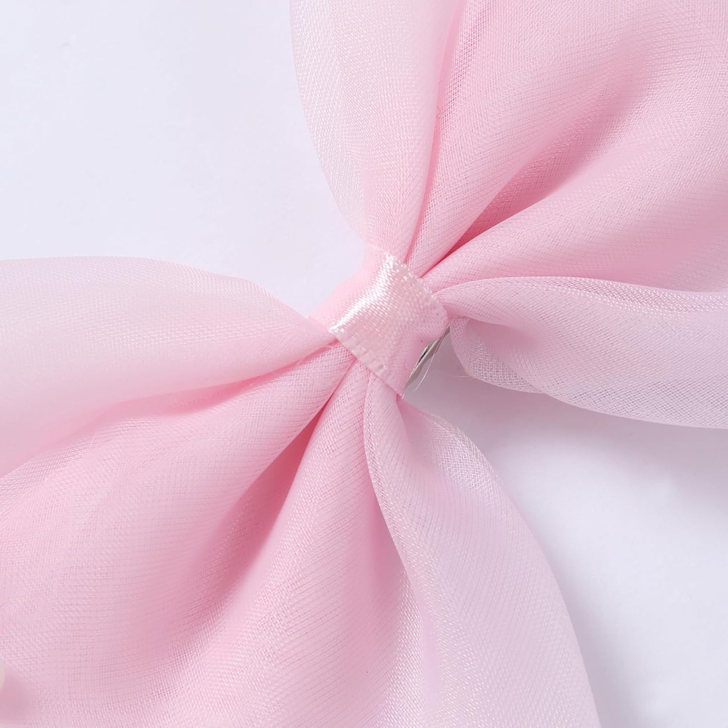 Elegant Hair Bow Set Sweet Styles with Crystal and Pearl Accents Fashion Hair Clips for Girls (Pink/Champagne/Orange1)