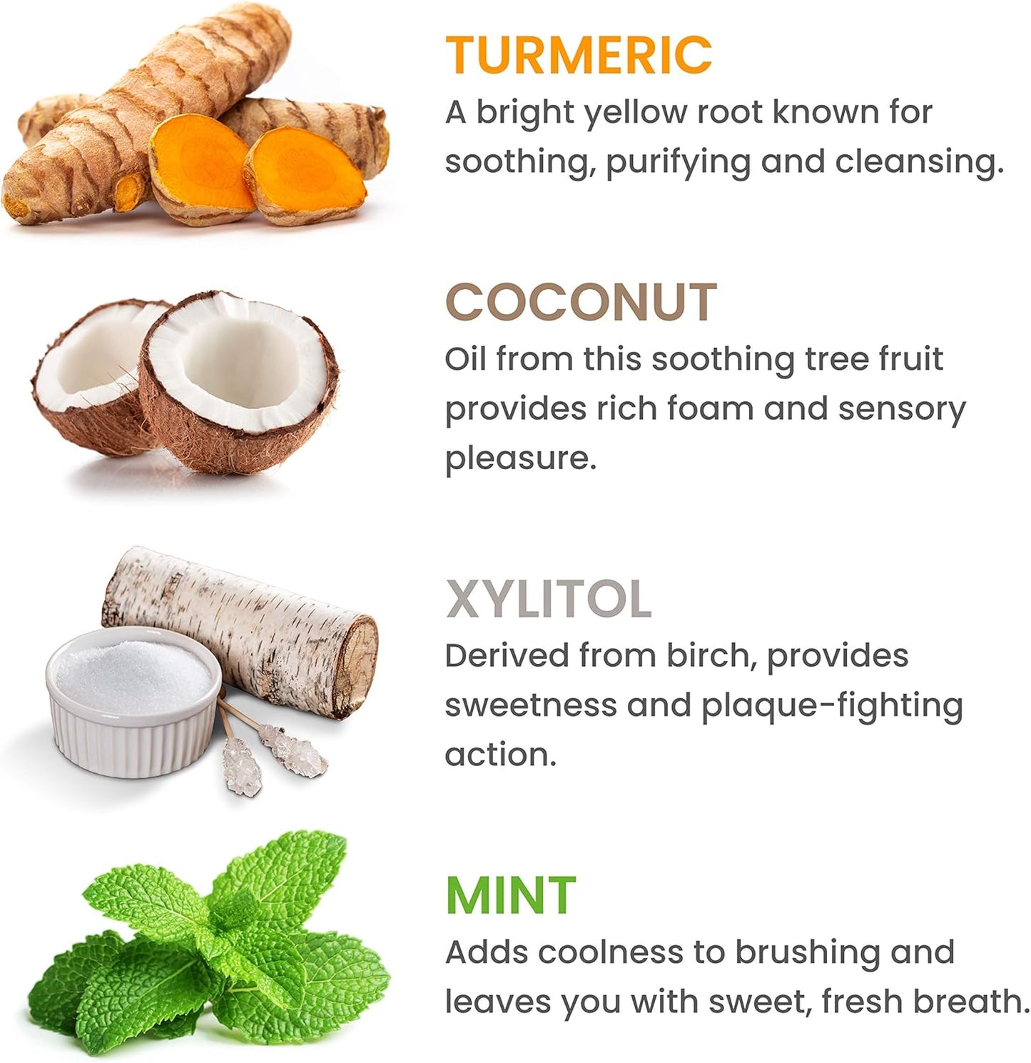 Himalaya Botanique Whitening Antiplaque Toothpaste, Mint Flavor with Turmeric & Coconut Oil - Whitening Toothpaste Without Fluoride for Brighter Teeth - Vegan, SLS Free, Gluten Free, 4 oz