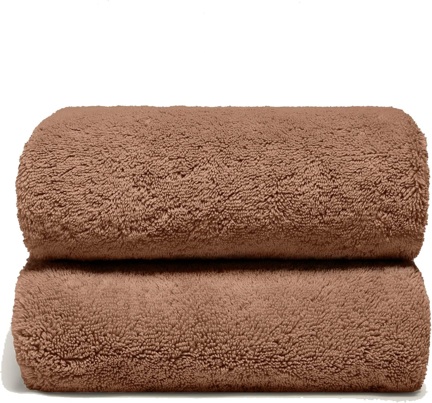 Italic Ultraplush 100% Australian Cotton Towels - Set of 2 Luxury Bath Towels, Quick Dry Plush and Absorbent, Heavy Duty Large Bath Towels, 800GSM Towels for Bathroom & Spa (Clay)