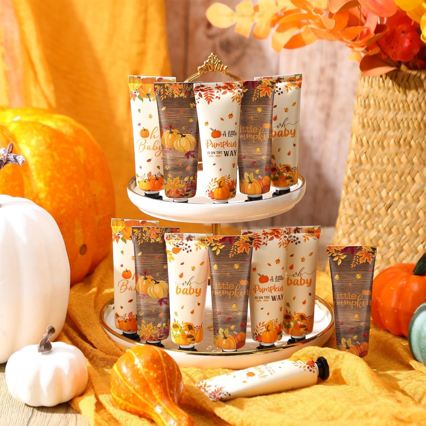 10 Pcs Fall Baby Shower Hand Cream Bulk Hand Cream Gifts a Little Pumpkin Baby Shower Party Favors for Guests Travel Size Lotion Autumn Thanksgiving Wedding Birthday Party Supplies