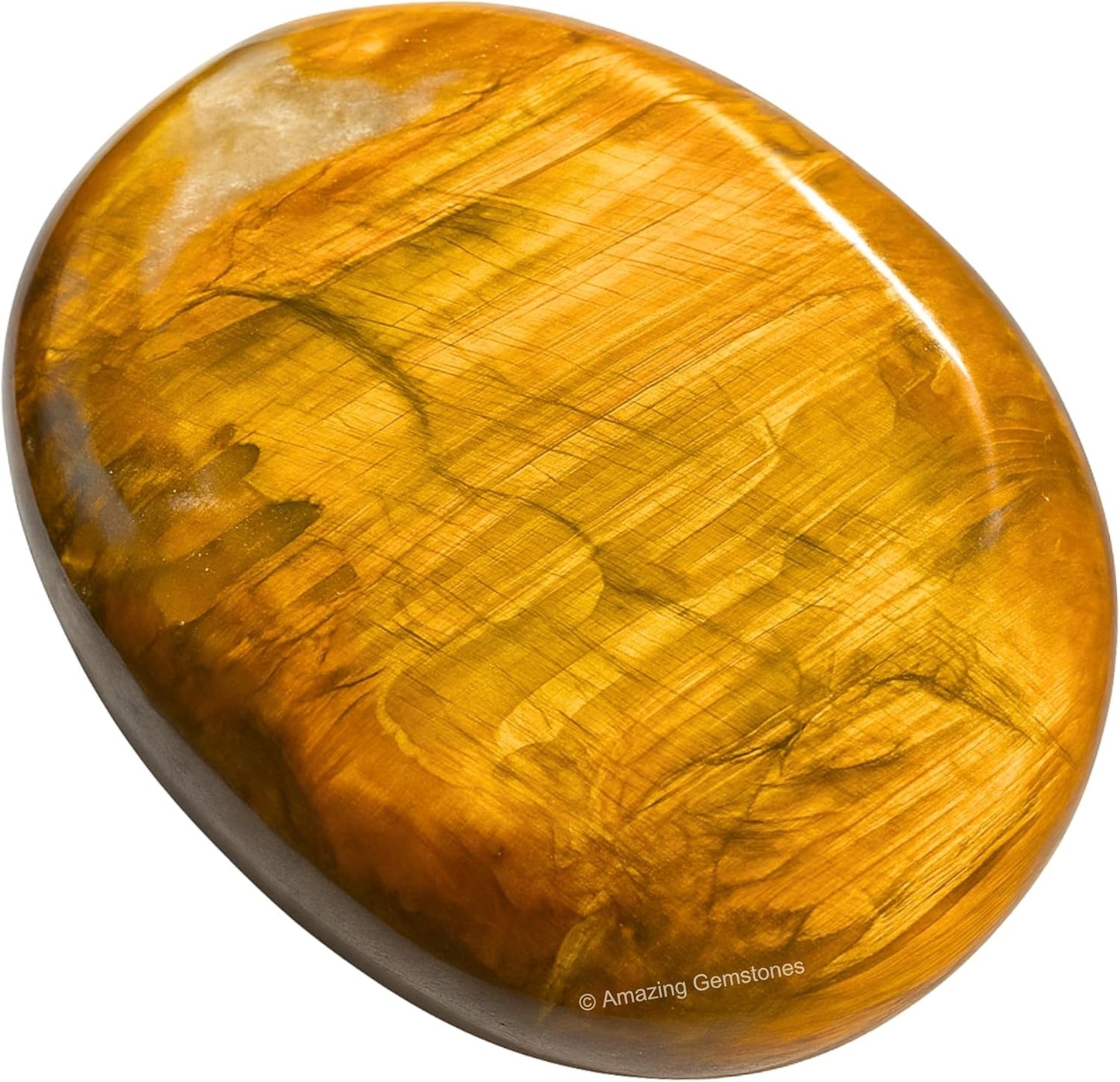 Amazing Gemstone Nellite Crystals, Healing Stones - Large Palm Stone Crystals Piedra- for Good Luck, Balanced Positive Energy, Meditation - Unique Stocking Stuffers, Birthday Gifts for Women, Men