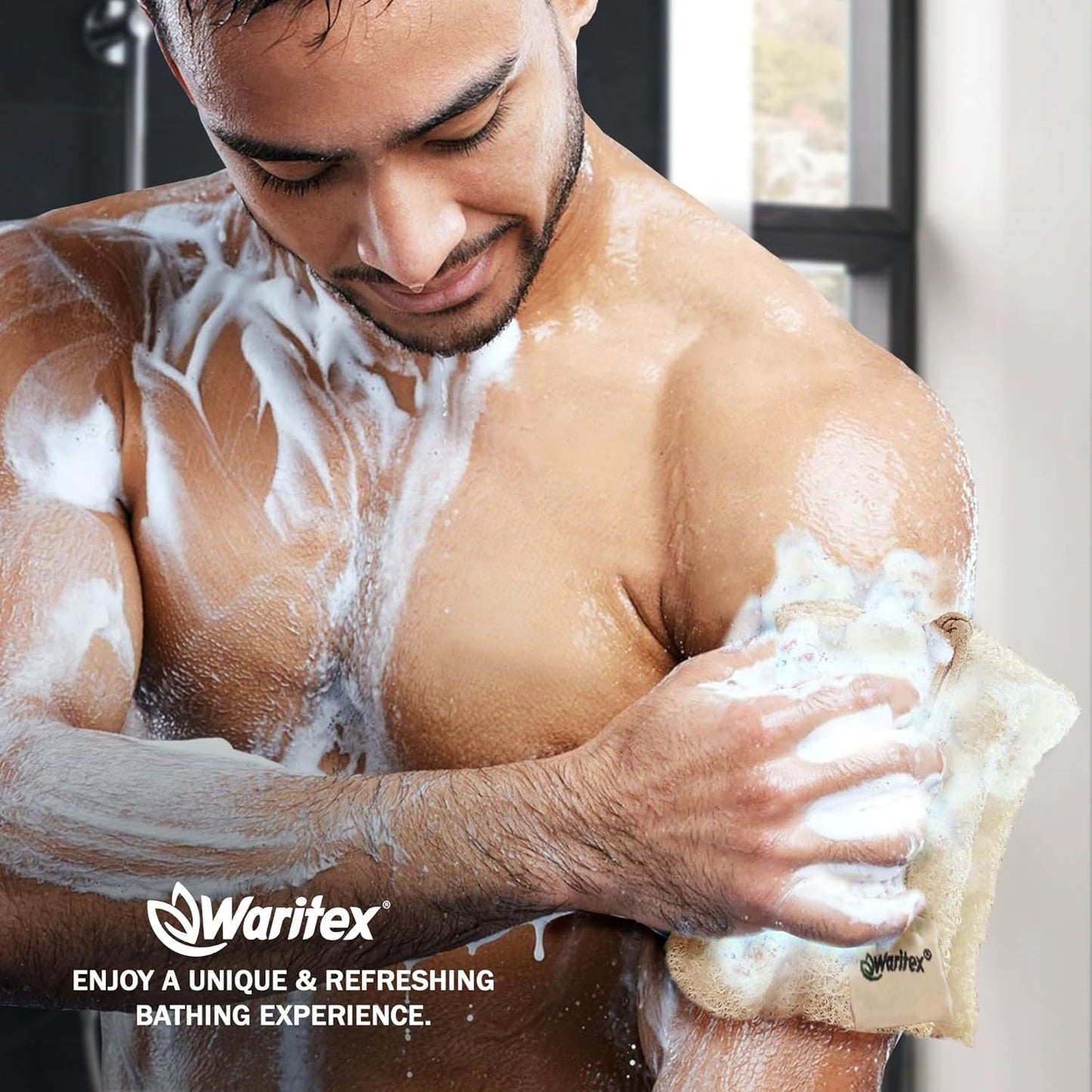 Waritex Premium Natural Egyptian Loofah Sponges, Made from 100% Natural Organic Material, Gentle Skin Exfoliation, and Full-Body Spa Experience – Eco-Friendly Loofah 2 Count (1 Pack)