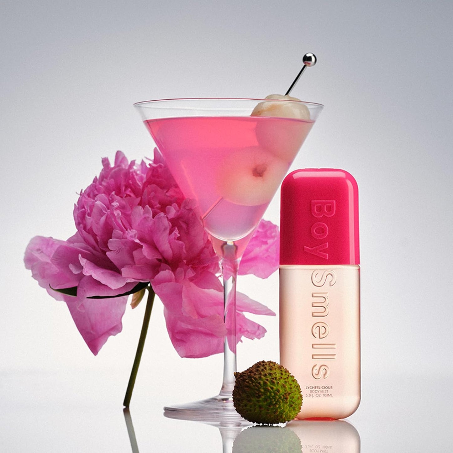 Boy Smells Lycheelicious Travel Mist – Lychee, Peony & Cotton Candy Musk – Sweet Floral Body Mist for Women – 8oz