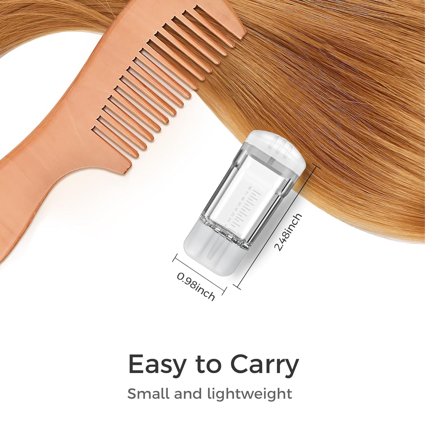 Minoxidil Applicator, Quick Efficient Apply No Messy Hair Serum Applicator Small Minoxidil Applicator Tool, Hair Applicator Bottle Minoxidil Brush Scalp Applicator Comb Dedicated to Minoxidil