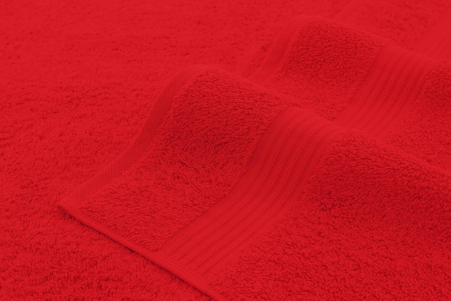 American Veteran Towel, 100% Cotton Turkish Bath Towels for Bathroom 4 Pack, 27x54 Extra Large Premium Soft Drying Bathroom Towels, Red