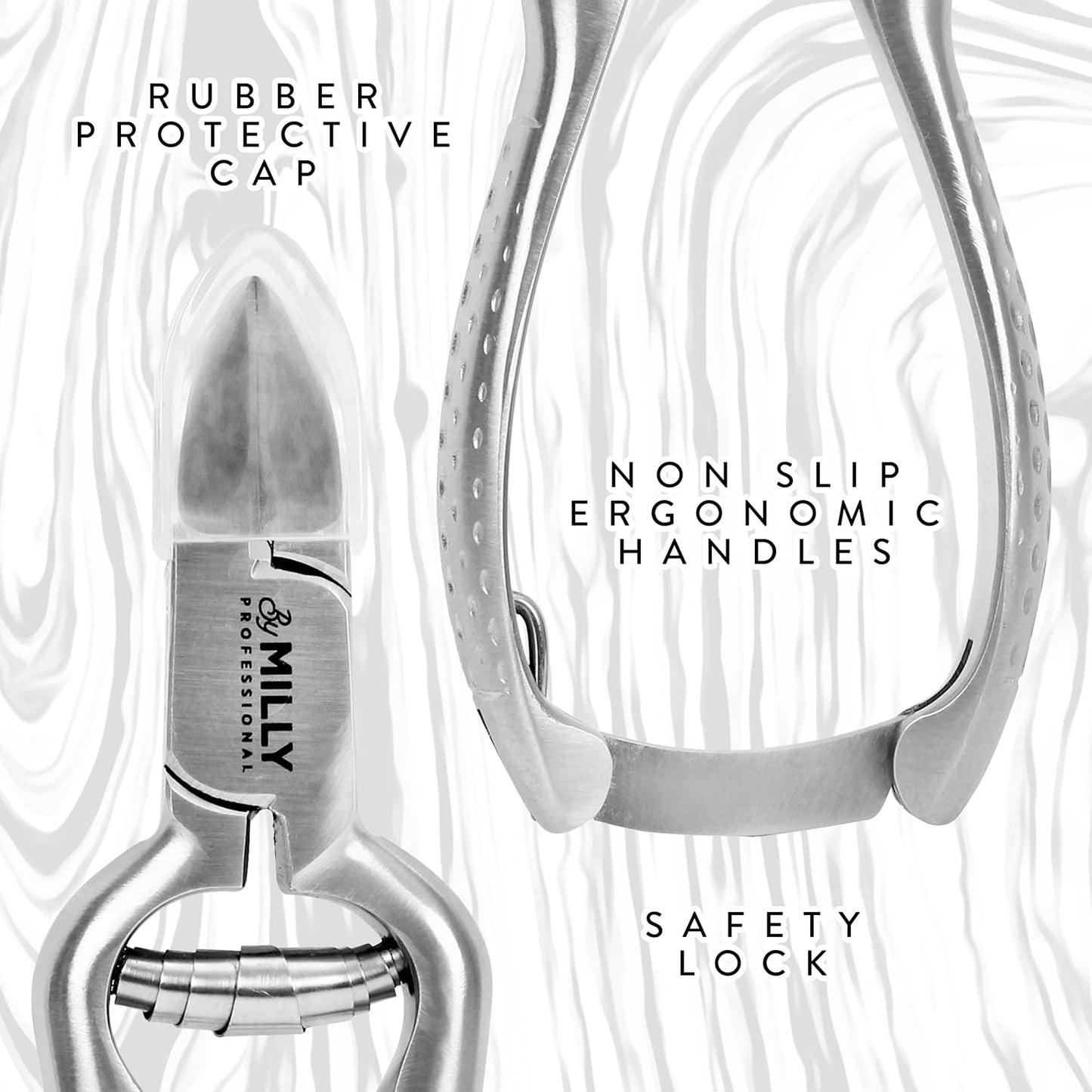 High Carbon Stainless Steel Heavy Duty Toenail Clippers for Thick Toenails | Trim Thick or Hard Toenails | Professional Nail Clippers for Seniors & Podiatrist Toenail Clippers (Silver)