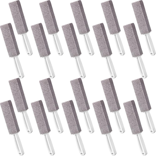 20 Pack Pumice Toilet Bowl Cleaner Pumice Stone with Long Handle Toilet Stone Cleaning Block for Bath Grout Pool Kitchen Tubs Showers