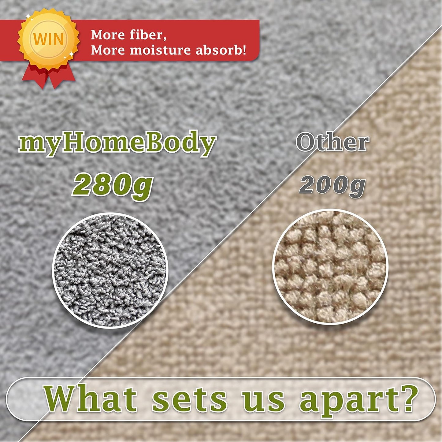 myHomeBody Hair Towel Wrap, Luxury Quick Drying Turban, Ultra Soft Absorbent Cap, with Coconut Shell Button – Light Gray, Pink, White, 3 Pack