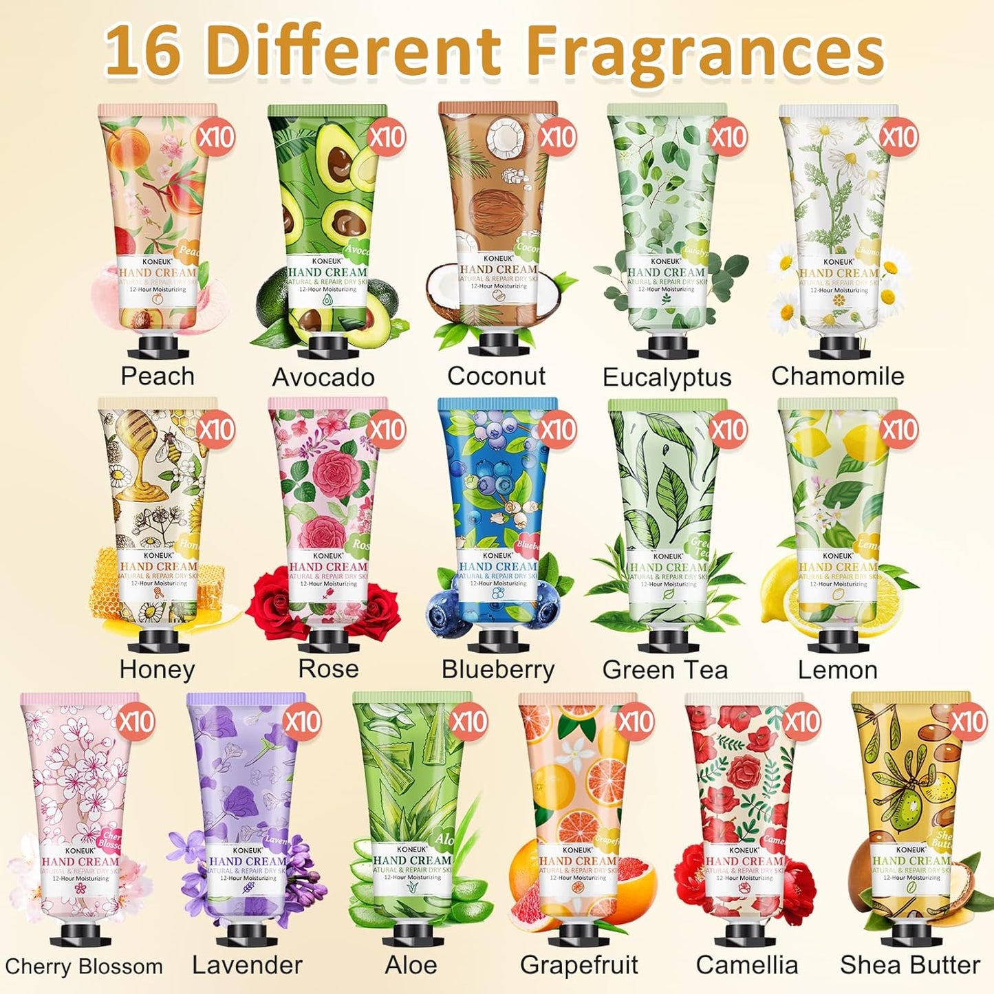 160 Pack Hand Cream Gifts Set, Christmas Gifts for Guests, Thank You Gifts, Bridesmaid Gifts, Birthday Gifts and Stocking Stuffers for Women, Bulk Hand Lotion Travel Size for Dry Cracked Hands